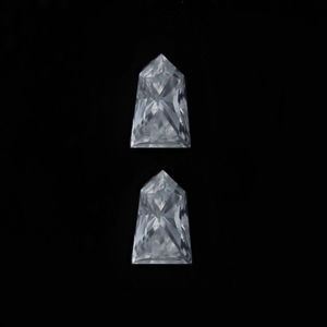 Set of 2 Loose Diamonds - Shield Cut .35ctw I-J VS2 Matched Pair